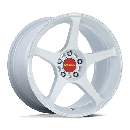 Motegi MR159 BATTLE V MATSURI WHITE PEARL W/ MACHINED LIP STRIPE 18X8.5 5X120 ET +35 CB 74.1