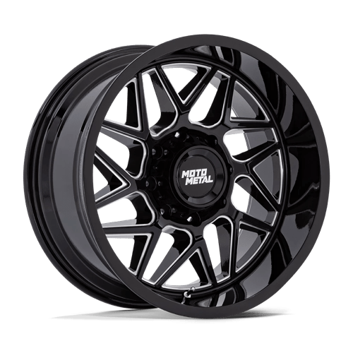 Moto Metal MO812 TURBINE GLOSS BLACK MILLED 20X9 8X170 ET +20 CB 125.1
