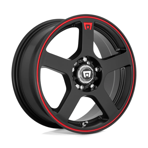 Motegi MR116 FS5 MATTE BLACK W/ RED STRIPE 18X8 5X100/4.5 ET +35 CB 72.56