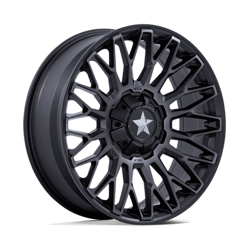MSA Offroad Wheels M50 CLUBBER UTV MATTE BLACK DOUBLE DARK TINT 20X7 5X4.5 ET +0 CB 72.56