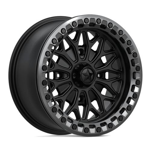 MSA Offroad Wheels MA53 BOLO UTV BEADLOCK MATTE BLACK W/ GLOSS GUNMETAL RING 15X7 4X137 ET +10 CB 96