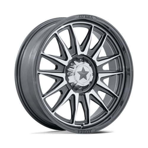 MSA Offroad Wheels M55 COMMANDER UTV PLATINUM W/ MACHINED FACE 22X7 4X137/156 ET +0 CB 110.1