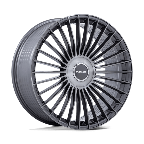 Niche 1PC NC282 SERENE GLOSS TITANIUM BRUSHED 21X9 5X112/120 ET +20 CB 72.56