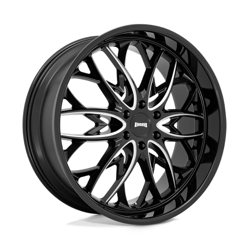 DUB 1PC S263 OG GLOSS BLACK MILLED 24X10 6X5.5 ET +25 CB 106.1