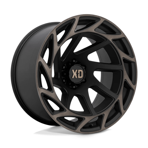 XD XD860 ONSLAUGHT SATIN BLACK W/ BRONZE TINT 22X12 6X5.5 ET -44 CB 106.1