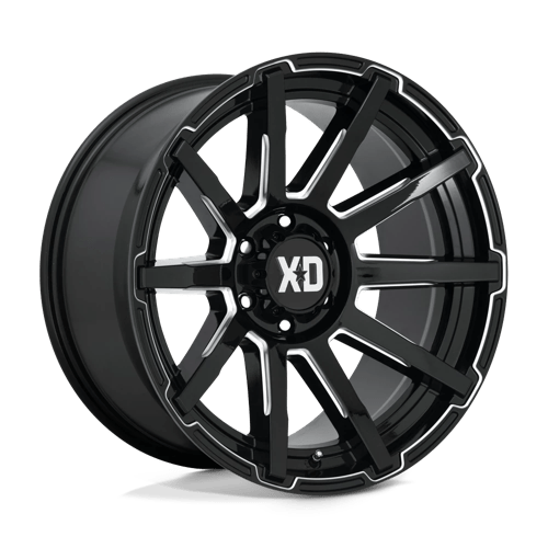 XD XD847 OUTBREAK GLOSS BLACK MILLED 17X8 5X5.0 ET +35 CB 72.56