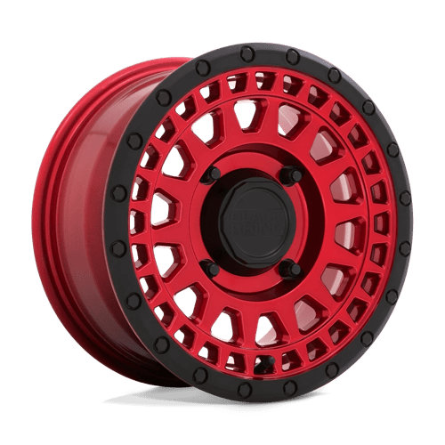 Black Rhino Hard Alloys - UTV PARKER UTV CANDY RED W/ BLACK LIP 15X7 4X110 ET +36 CB 80.2