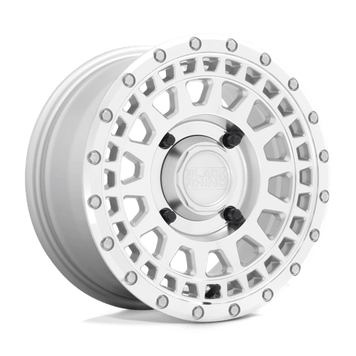 Black Rhino Hard Alloys - UTV PARKER UTV SILVER W/ MIRROR CUT FACE 15X7 4X110 ET +36 CB 80.2