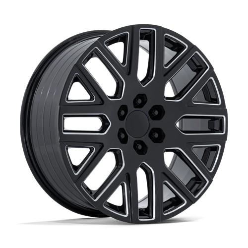 Performance Replicas PR231 GLOSS BLACK MILLED 24X10 6X5.5 ET +31 CB 78.1