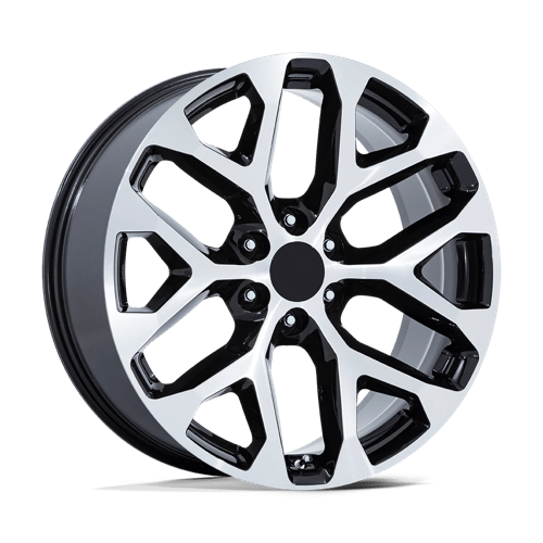 Performance Replicas PR177 GLOSS BLACK W/ MACHINED FACE 24X10 6X5.5 ET +24 CB 78.1