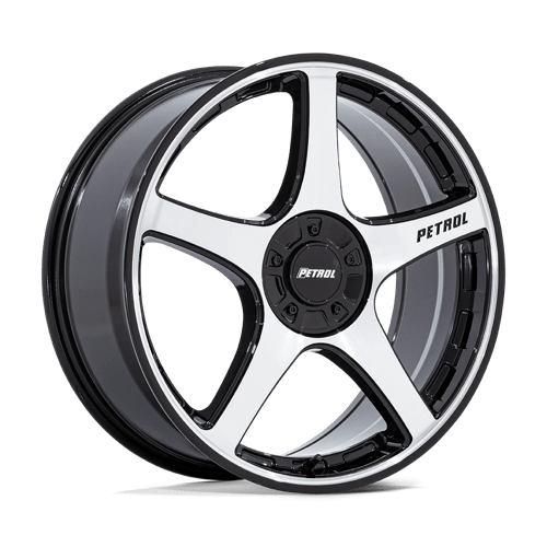 Petrol PE003 P2E GLOSS BLACK MACHINED 17X8 5X4.25/4.5 ET +40 CB 72.56