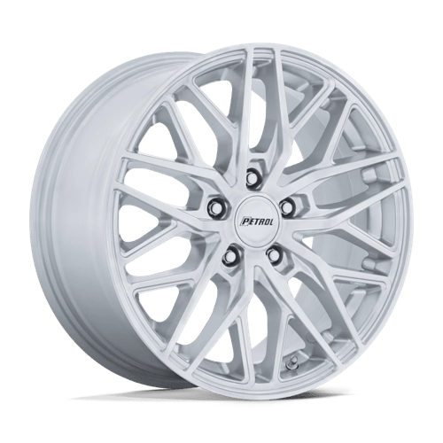 Petrol PE004 P3E MACHINED W/ BRUSHED GLOSS SILVER 20X8.5 5X4.25 ET +40 CB 72.56
