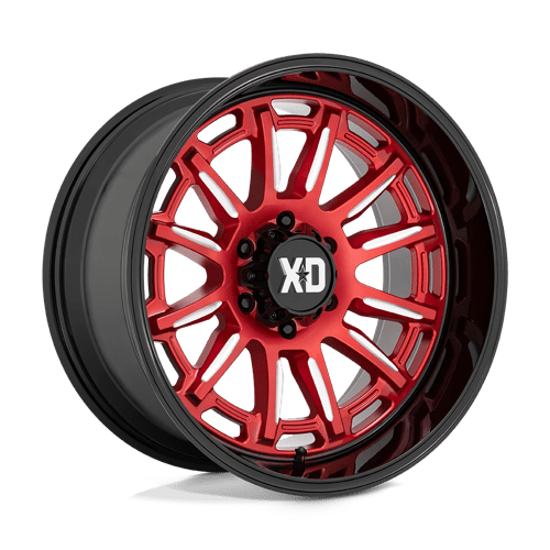 XD XD865 PHOENIX CANDY RED MILLED W/ BLACK LIP 20X9 6X135 ET +0 CB 87.1