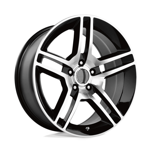 Performance Replicas PR101 GLOSS BLACK MACHINED 18X10 5X4.5 ET +24 CB 70.7