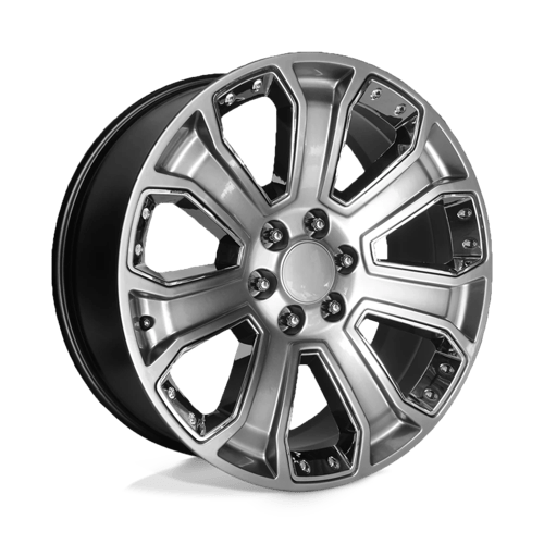 Performance Replicas PR113 HYPER SILVER W/ CHROME ACCENTS 20X9 6X5.5 ET +24 CB 78.1