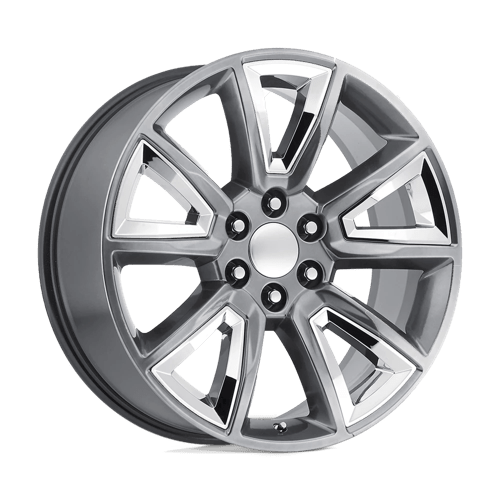Performance Replicas PR168 HYPER SILVER W/ CHROME ACCENTS 22X9 6X5.5 ET +24 CB 78.1