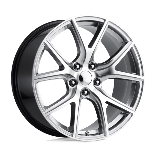 Performance Replicas PR181 HYPER SILVER MACHINED 20X10 5X5.0 ET +50 CB 71.5