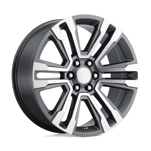 Performance Replicas PR182 GUNMETAL MACHINED 20X9 6X5.5 ET +24 CB 78.1