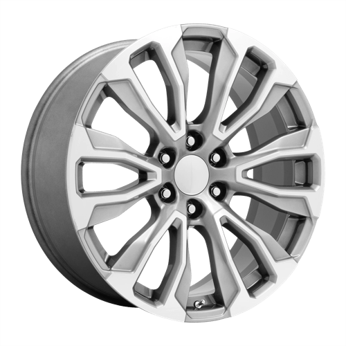 Performance Replicas PR211 SILVER MACHINED FACE 22X9 6X5.5 ET +28 CB 78.1