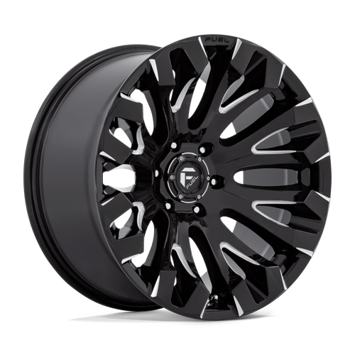 Fuel 1PC D828 QUAKE GLOSS BLACK MILLED 20X10 5X5.0 ET -18 CB 71.5