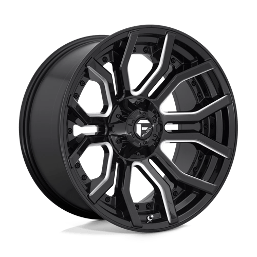 Fuel 1PC D711 RAGE GLOSS BLACK MILLED 20X10 6X135/5.5 ET -18 CB 106.1