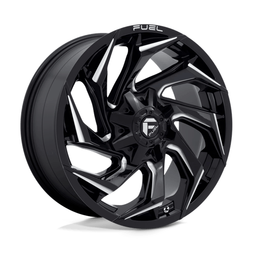 Fuel 1PC D753 REACTION GLOSS BLACK MILLED 20X9 8X180 ET +20 CB 124.2