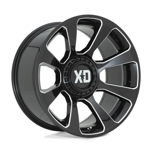 XD XD854 REACTOR GLOSS BLACK MILLED 20X10 5X5.5/150 ET -18 CB 110.1