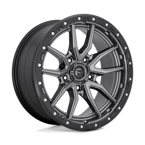 Fuel 1PC D680 REBEL MATTE GUNMETAL BLACK BEAD RING 20X9 5X5.5 ET +1 CB 78.1