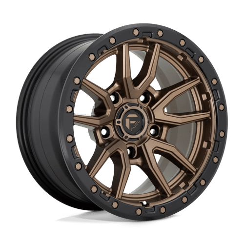 Fuel 1PC D681 REBEL MATTE BRONZE BLACK BEAD RING 17X9 5X5.0 ET -12 CB 71.5