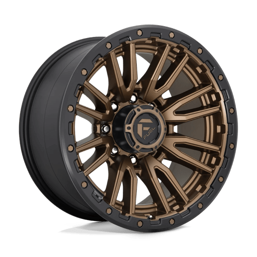 Fuel 1PC D681 REBEL MATTE BRONZE BLACK BEAD RING 20X10 8X180 ET -18 CB 124.2