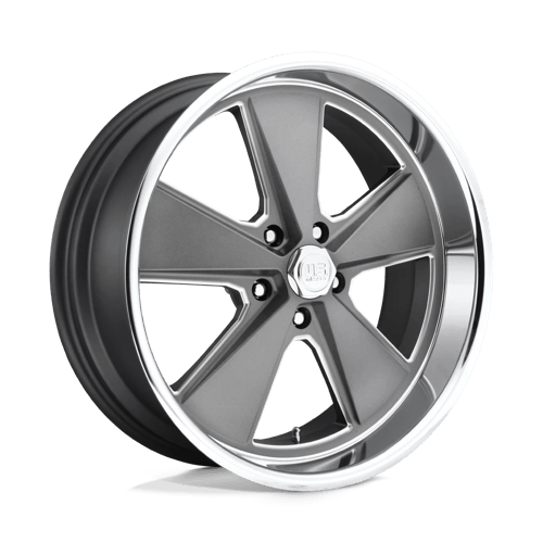 US Mag 1PC U120 ROADSTER MATTE GUNMETAL MACHINED 18X8 5X4.75 ET +1 CB 72.56