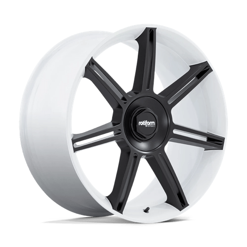 Rotiform FRA GLOSS WHITE W/ MATTE BLACK 22X10 5X130 ET +56 CB 71.5