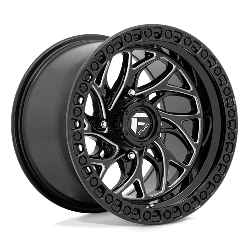 Fuel UTV D741 RUNNER UTV GLOSS BLACK MILLED 15X10 4X156 ET +0 CB 132