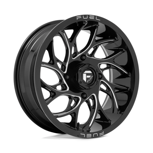 Fuel UTV D741 RUNNER UTV GLOSS BLACK MILLED 18X7 4X137 ET +13 CB 110.1