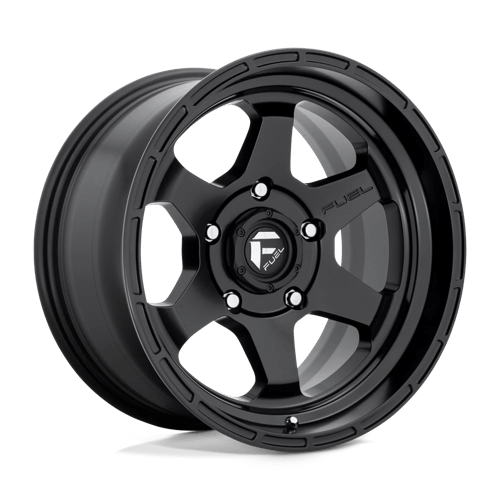 Fuel 1PC D664 SHOK MATTE BLACK 17X9 5X5.0 ET -12 CB 71.5