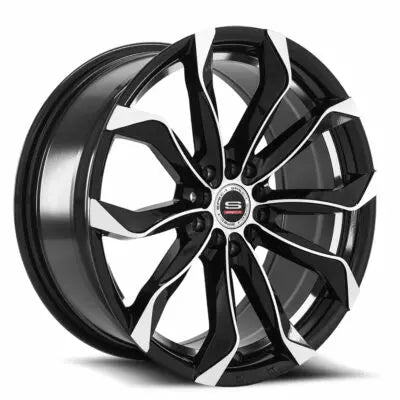 SP-44 17×7.5 4×100 4×114.3 +35 Cb 73.1 Gloss Black & Machined
