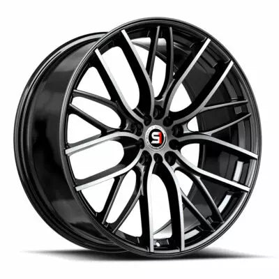 SP-61 17×8.0 4×100 4×114.3 +42 Cb 73.1 Gloss Black & Machined