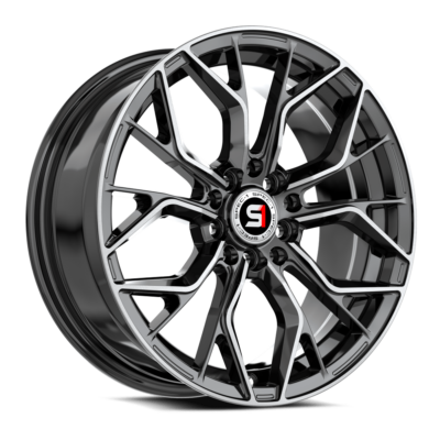 SP-76 15×6.5 5×100 5×114.3 +20 Cb73.1 Gloss Black & Machined
