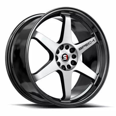 SPT-33 19×9.5 4X 5X Blank +42 Cb 73.1 Gloss Black & Machined (No dual drill)