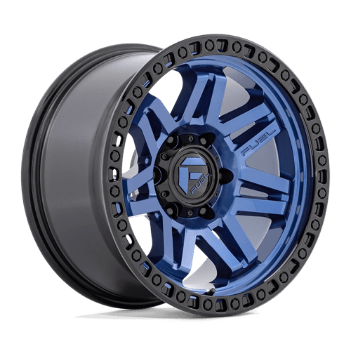 Fuel 1PC D813 SYNDICATE DARK BLUE W/ BLACK RING 17X9 6X5.5 ET +1 CB 106.1