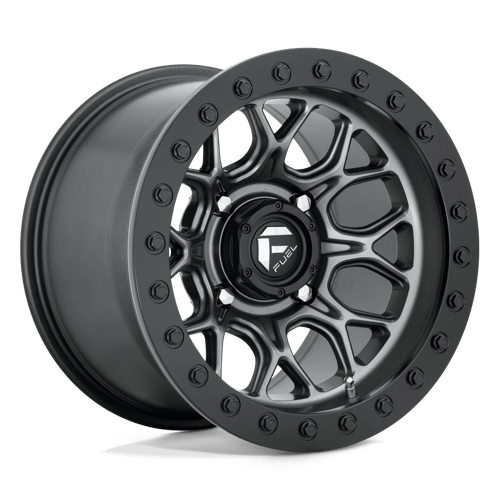 Fuel UTV D919 TECH UTV BEADLOCK MATTE GUNMETAL BLACK BEAD RING 15X10 4X156 ET +0 CB 132