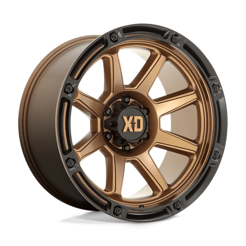 XD XD863 MATTE BRONZE W/ BLACK LIP 20X12 5X5.0 ET -44 CB 71.5