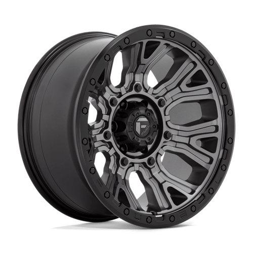 Fuel 1PC D825 TRACTION MATTE GUNMETAL W/ BLACK RING 20X10 6X5.5 ET -18 CB 106.1