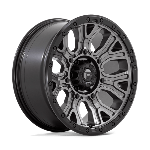 Fuel 1PC D825 TRACTION MATTE GUNMETAL W/ BLACK RING 20X9 6X5.5 ET +1 CB 106.1