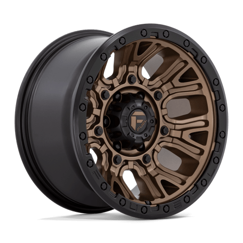 Fuel 1PC D826 TRACTION MATTE BRONZE W/ BLACK RING 17X9 5X5.0 ET -12 CB 71.5