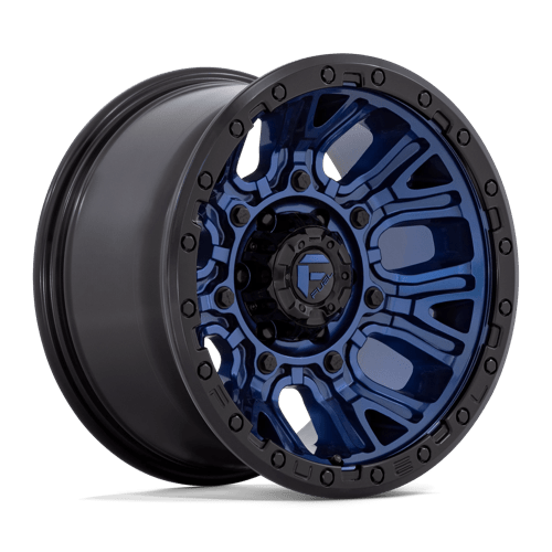 Fuel 1PC D827 TRACTION DARK BLUE W/ BLACK RING 17X9 5X5.0 ET +1 CB 71.5