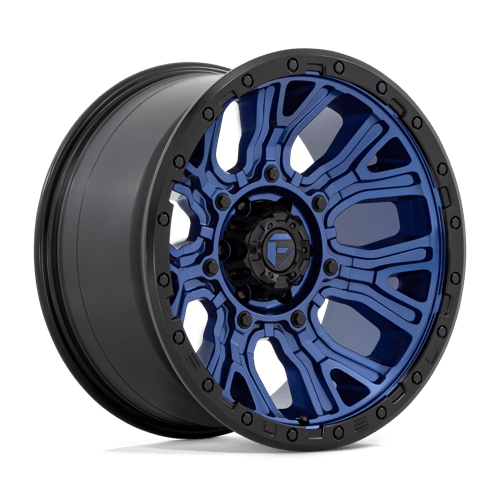 Fuel 1PC D827 TRACTION DARK BLUE W/ BLACK RING 20X10 6X135 ET -18 CB 87.1