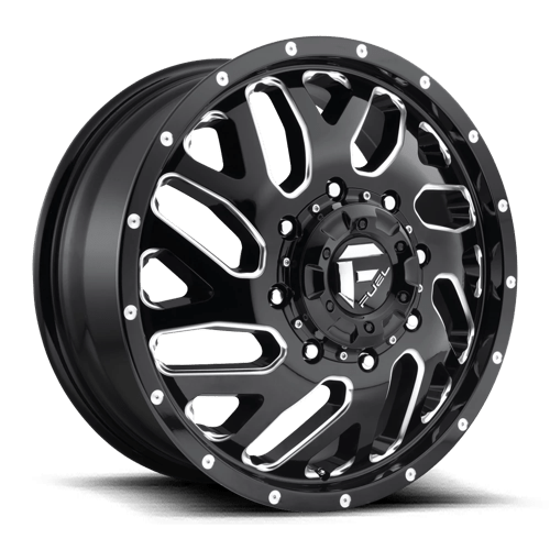 Fuel 1PC D581 TRITON GLOSS BLACK MILLED 20X8.25 8X210 ET +105 CB 154.3