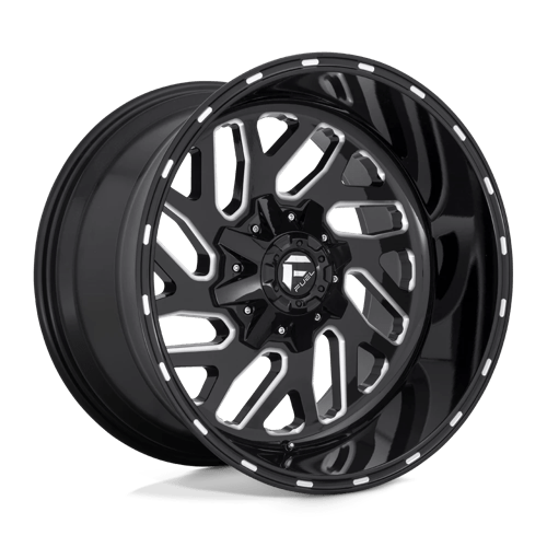 Fuel 1PC D581 TRITON GLOSS BLACK MILLED 22X10 8X170 ET -18 CB 125.1