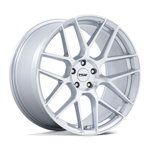 TSW TW002 LASARTHE GLOSS SILVER MACHINED 18X9.5 5X120 ET +40 CB 74.1